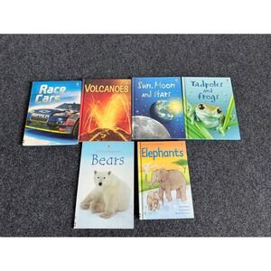 Usborne Beginners First Reading 6 Book Set Science Nature Animals Hardcover